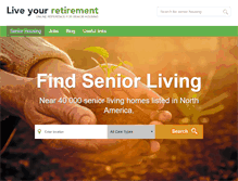 Tablet Screenshot of liveyourretirement.com